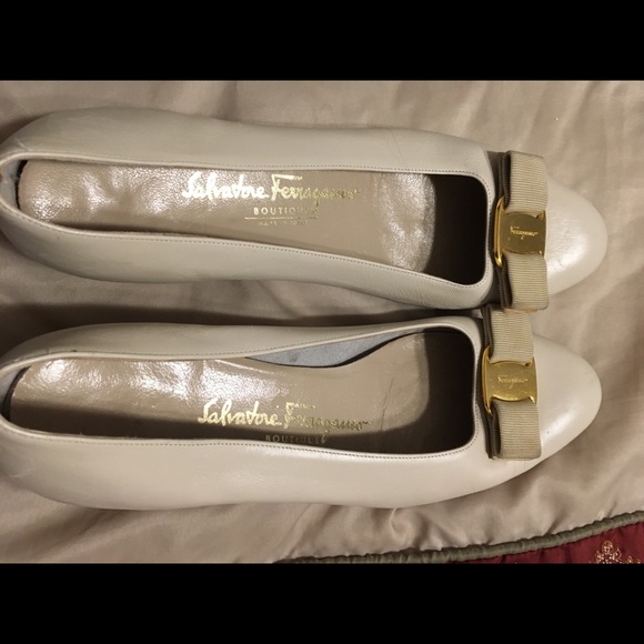 Salvatore Ferragamo ballet flats ivory - Picture 3 of 8